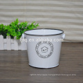 Vintage Enamel Metal Bucket Wash Bucket Pail For Garden